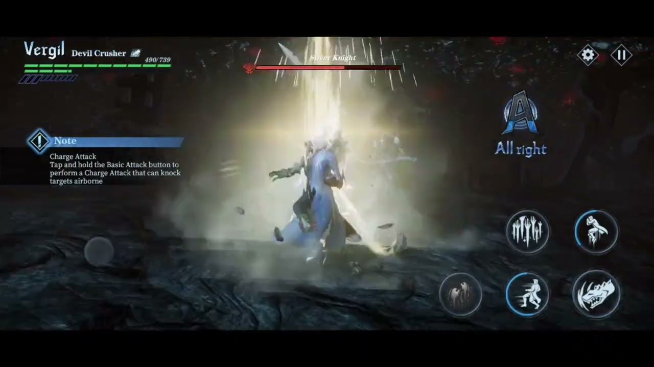 Devil may Cry: Peak of Combat(Android) Vergil Devil Crusher Intro смотреть онлайн