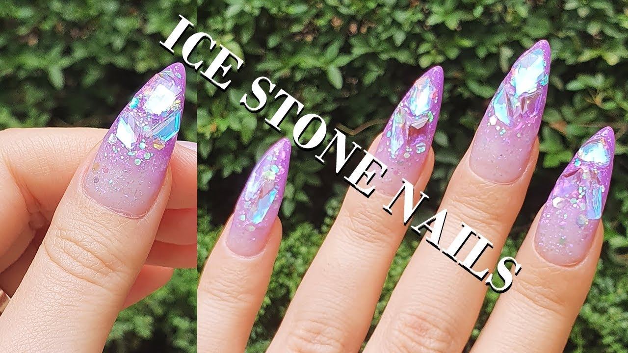 sub)보라 얼음네일💜(+케어) / 얼음스톤네일 / 셀프네일 / 네일아트 / 여름네일 / ASMR / ice stone nails смотреть онлайн