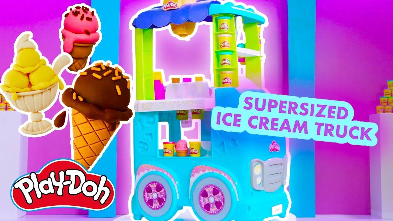 How to Make the Play-Doh Ultimate Ice Cream Truck🍦Play-Doh Supersized Ice Cream Truck смотреть онлайн