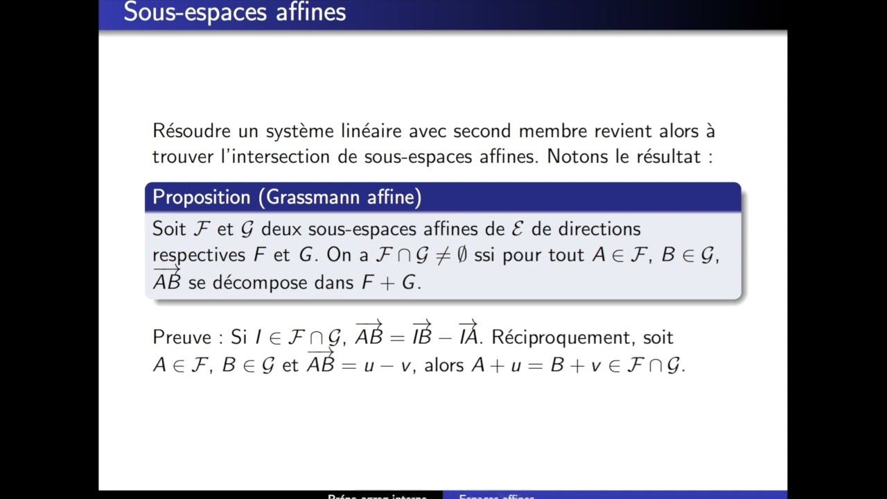 Géométrie affine- le minimum vital à l'interne смотреть онлайн