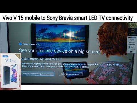 Vivo V15 mobile to Sony Bravia smart LED TV connect смотреть онлайн