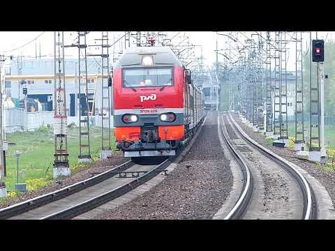 Электровозы ЭП2к-229 и ЭП2к- с пассажирским смотреть онлайн