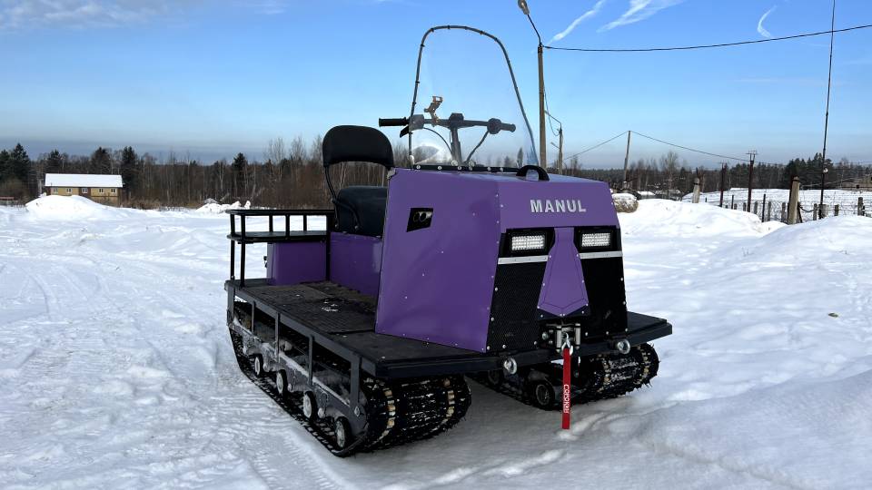 Бортоповоротный вездеход Манул | Первый выезд смотреть онлайн