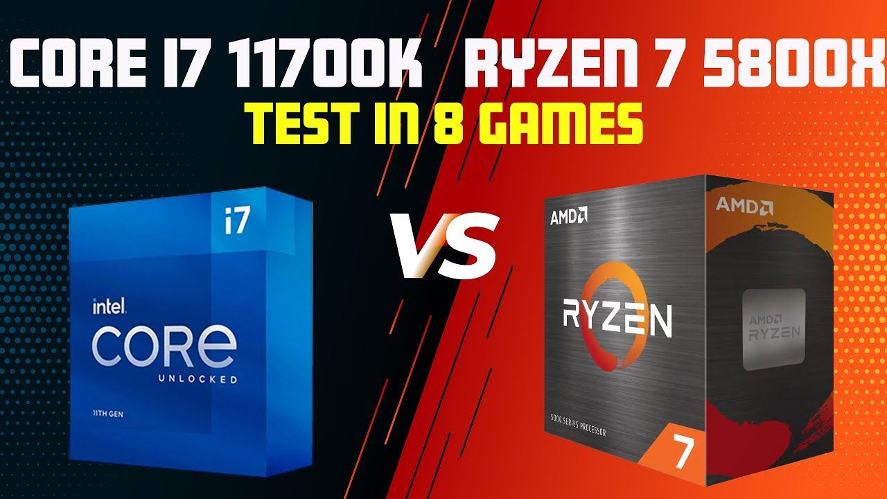 CORE i7 11700K vs RYZEN 7 5800X l Test in 8 Games смотреть онлайн