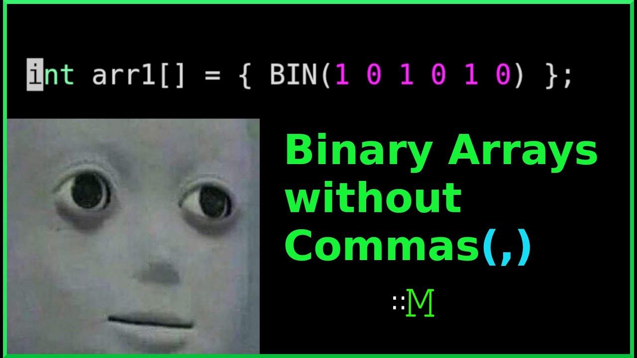 Define Arrays Without Commas Using C Pre Processor | C Macro Tricks Part 3 смотреть онлайн