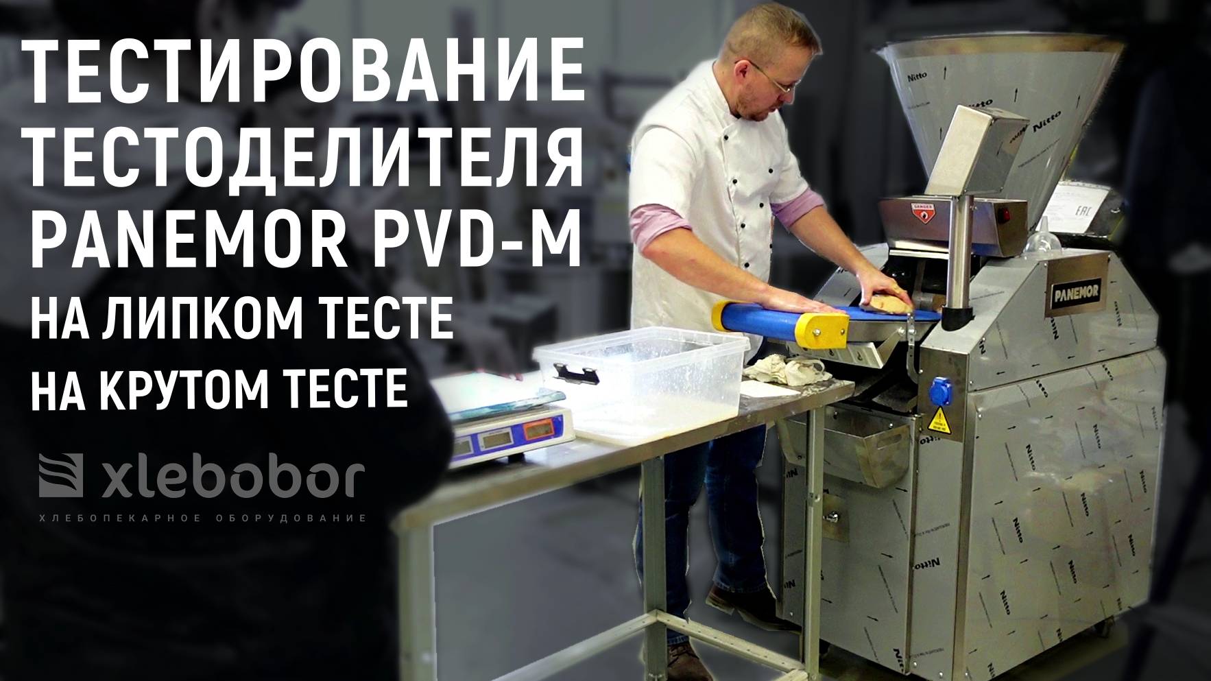 Вакуумный делитель теста Panemor PVD-M тестирование на липком тесте смотреть онлайн