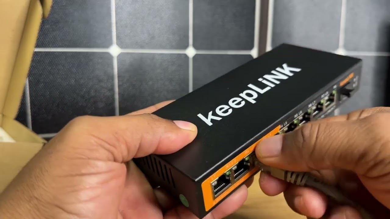 Keeplink 8 port 2.5G Ethernet switcher смотреть онлайн