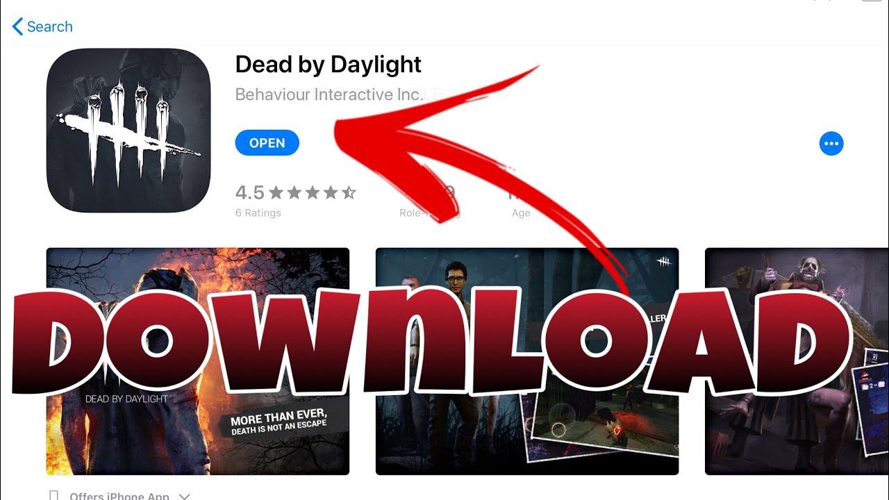 How to download dead by daylight mobile IOS tutorial (DBD mobile ) смотреть онлайн
