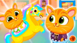 Говорящий КОТИК БУБУ Школа! Друзья Радугарог My Talking Cat Bubbu School  #39 Игровой обзор