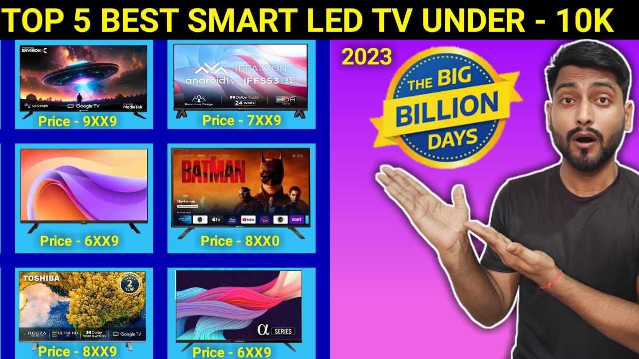 Top 5 Best Smart LED TV Under 10K In Flipkart Big Billion Day 2023 || Best 32Inch Smart TV Under 10 смотреть онлайн