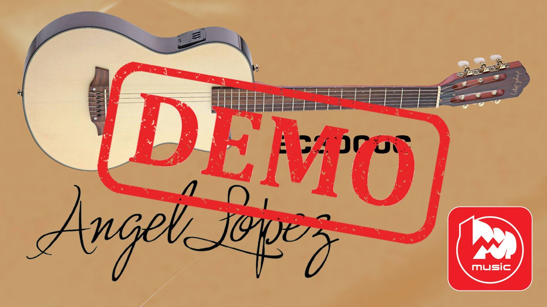 Электроакустика ANGEL LOPEZ EC3000CBK - демонстрация звучания смотреть онлайн