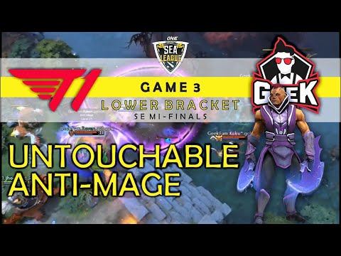 Geek Fam vs T1 Game 2 (Semi Finals LB) ONE ESPORTS Dota 2 Sea League смотреть онлайн