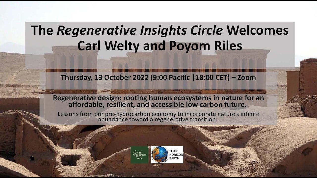 Regenerative Architecture and Design with Carl Welty and Poyom Riles смотреть онлайн