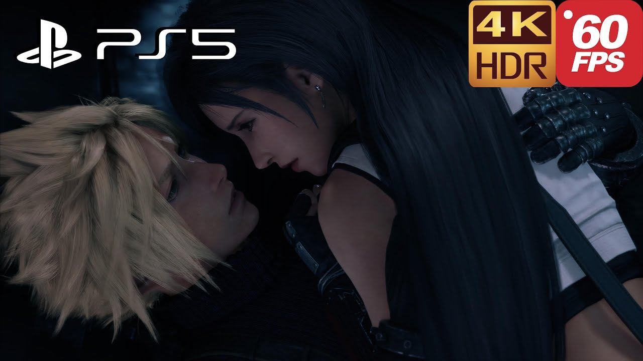 Cloud, Tifa And Barret Jump Of The Train Scene | Final Fantasy 7 Remake PS5 60FPS 4K HDR смотреть онлайн