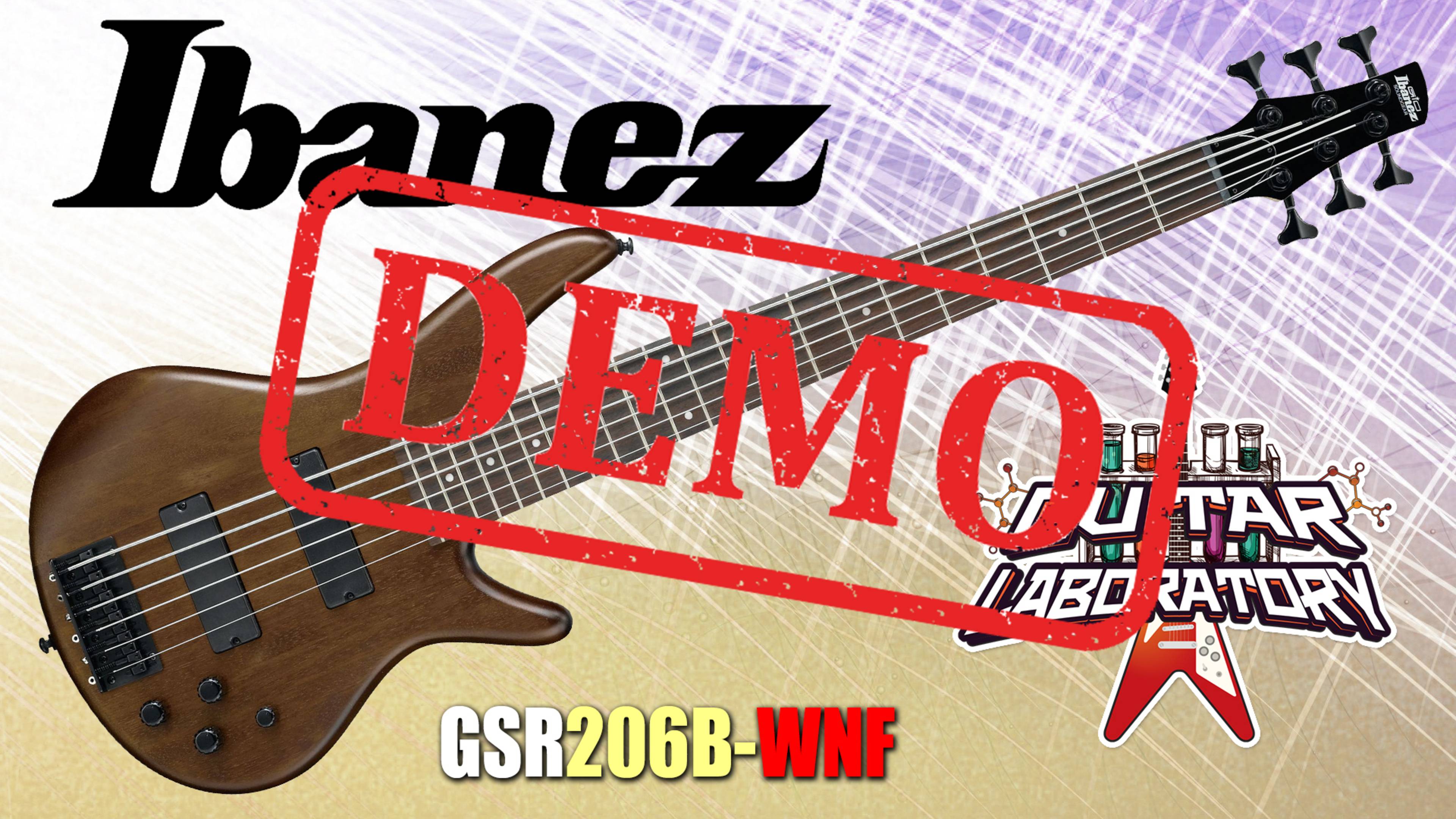 Бас-гитара IBANEZ GSR206B-WNF - демонстрация звучания смотреть онлайн