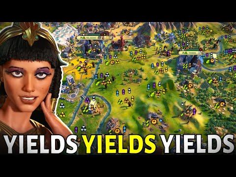 Civ 6 | Filthy, Excessive YIELDS! Everywhere! HUZZAH!!! – (#4 Deity Egypt Civilization VI)