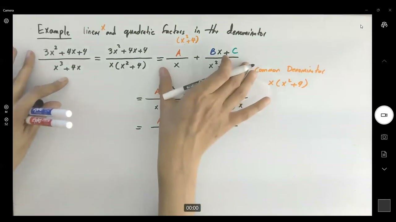 Partial Fractions Example (3x^2+4x+4)/(x^3+4x) смотреть онлайн