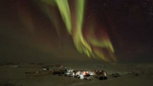 Северное сияние.Антарктида.