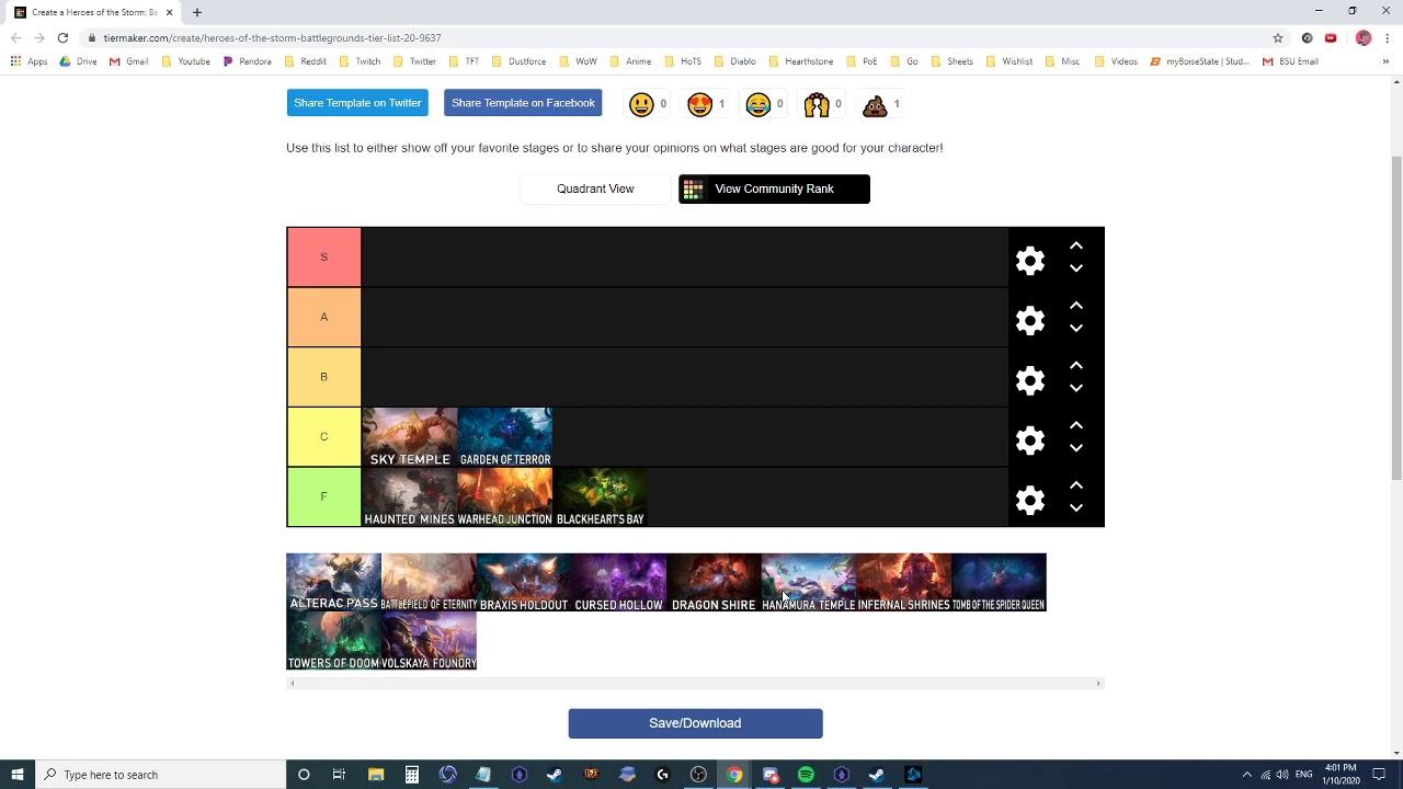 HotS- Map Tier List 2020 смотреть онлайн