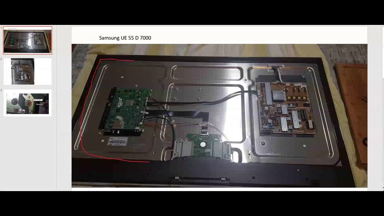 Reparatur Samsung TV Problem "Clicking" oder "ON OFF" An Aus UE 55 D 7090 7000 смотреть онлайн
