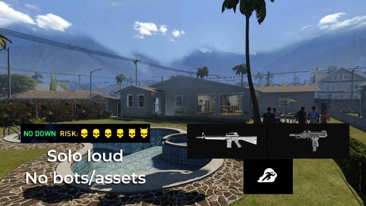Payday 2 | Counterfeit DSND "loud" solo with no assets | Sicario AR/SMG смотреть онлайн