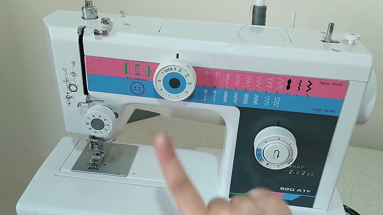 (Machine a coudre Super Zig Zag 820) Sewing Machine Setup смотреть онлайн