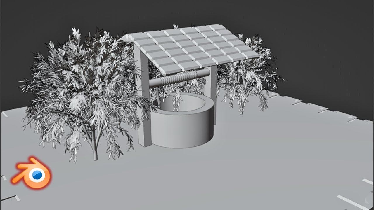 Blender 3D Tutorial | Creating a Village Well with Sapling Tree Addon | Part 1 смотреть онлайн