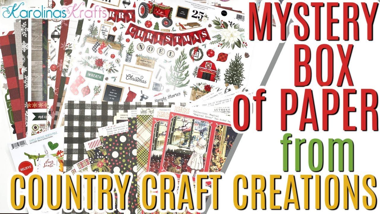 Country Craft Creations Mystery Paper Box Haul Unboxing ft Graphic 45 Paper Haul, Authentique & mor смотреть онлайн