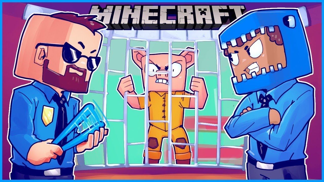 My friends became cops and threw me in jail in Minecraft... ep 19 смотреть онлайн