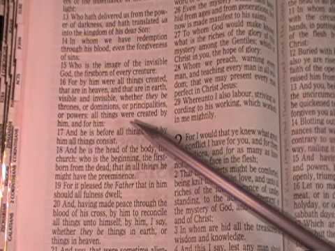 Colossians 2:9 Fullness of the Godhead смотреть онлайн