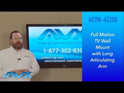 Full Motion TV Wall Mount with Long Articulating Arm смотреть онлайн