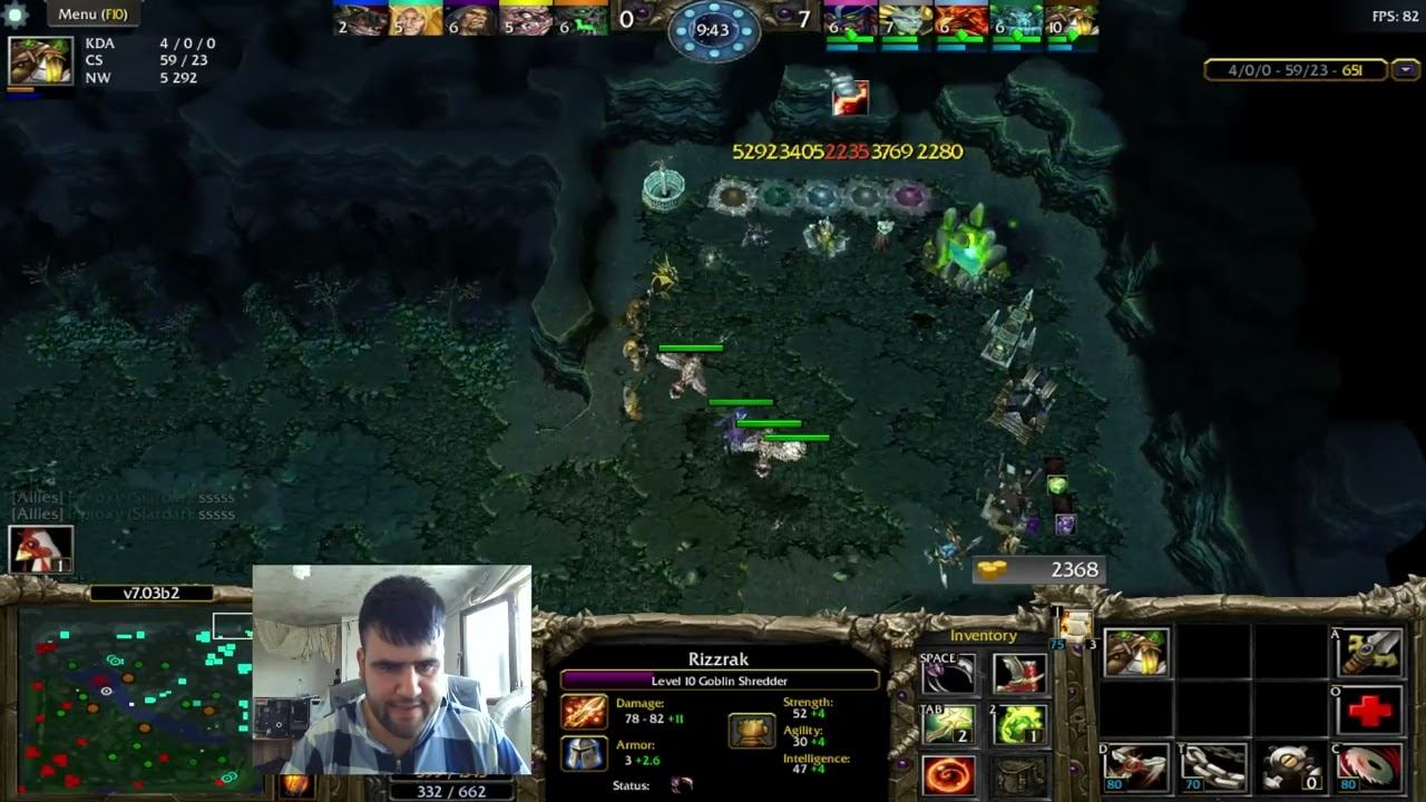 gameplay dota 1 atinad/rgc/map7.03b2/ hero goblin shredder good game گیم پلی смотреть онлайн