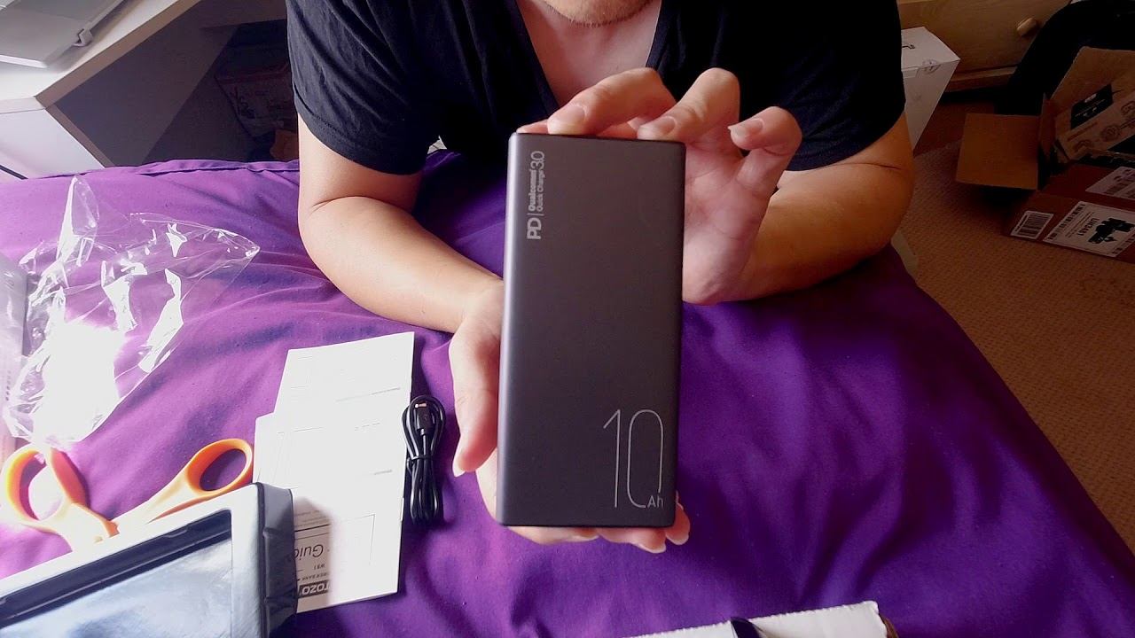 TOZO WB1 Power Bank 10000mAh Portable Charger 18W PD+Quick Charge 3.0 Ultra-Compact Battery Pack. смотреть онлайн