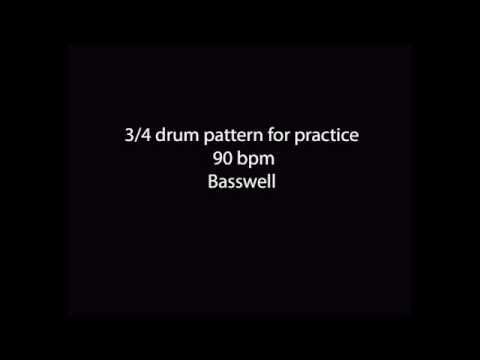 3/4 90 bpm Drum Machine Loop Pattern смотреть онлайн