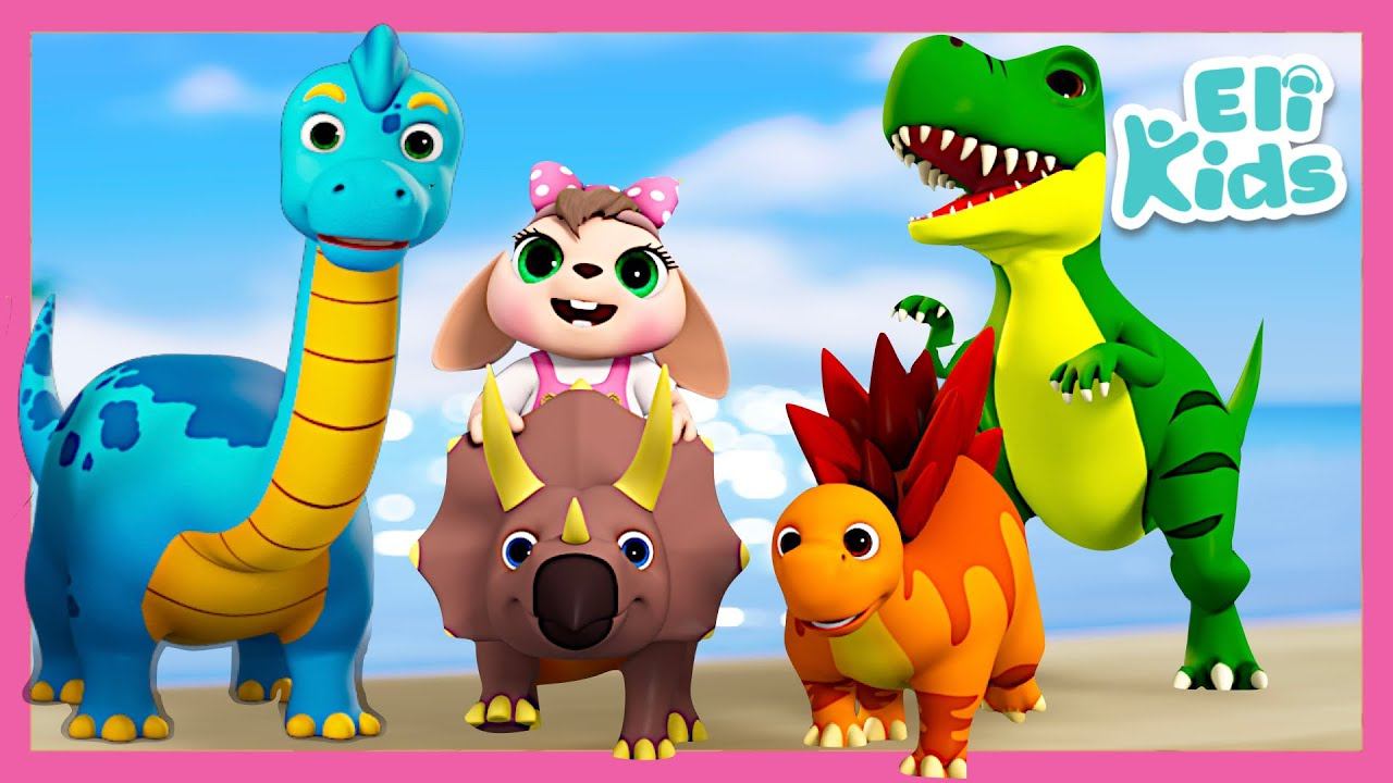 Dinosaur MEGA Fun Compilations | Eli Kids Songs & Nursery Rhymes смотреть онлайн
