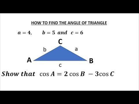 How to show that Cos A is equal to 2 Cos B minus 3 Cos C | Math problem смотреть онлайн
