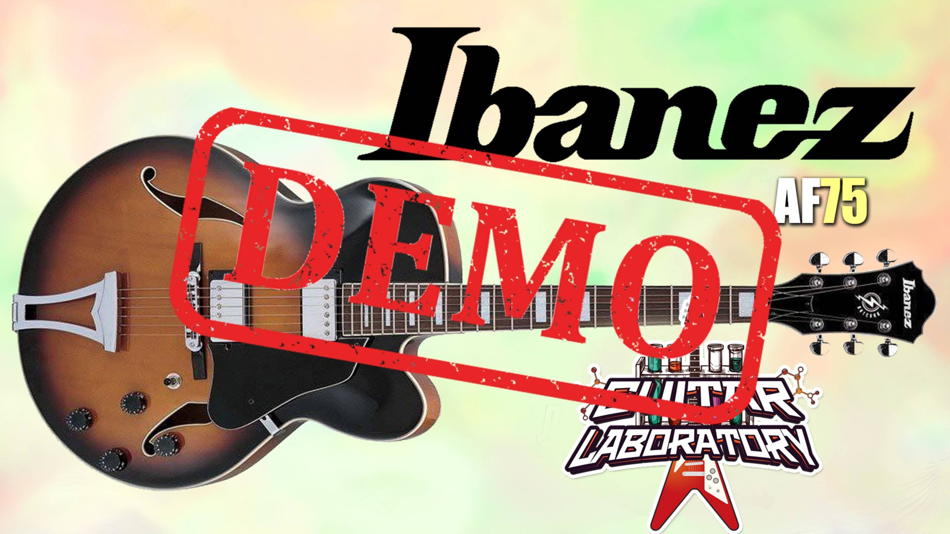 Полуакустическая гитара IBANEZ AF75 BROWN SUNBURST - демонстрация звучания смотреть онлайн