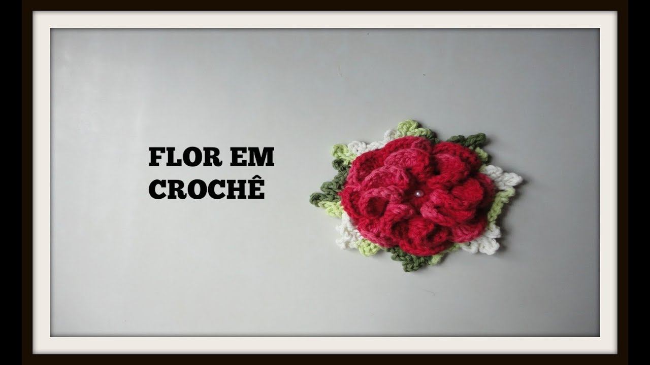 Flor em crochê para aplicação смотреть онлайн