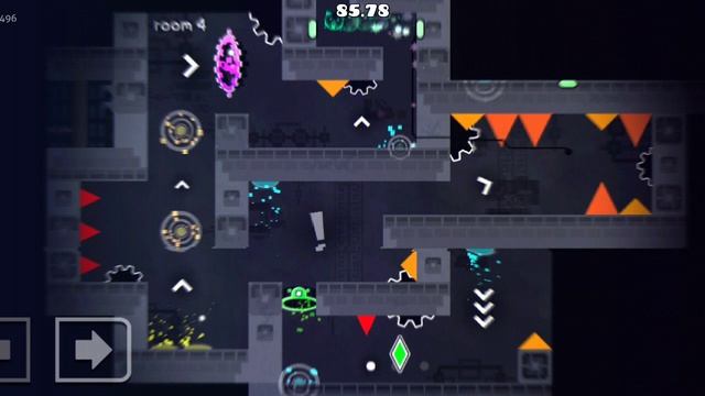 Прохождение уровня The Build(geometry Dash)