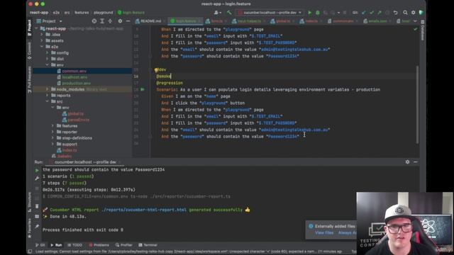 112 - Storing login details in our Environment Specific ENV files part 3 смотреть онлайн