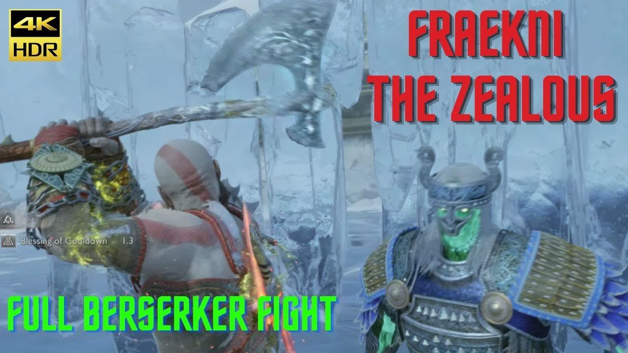 God of War: Ragnarok - FRAEKNI The Zealous | Full Berserker fight in Midgard - 4K UHD HDR 60 fps смотреть онлайн