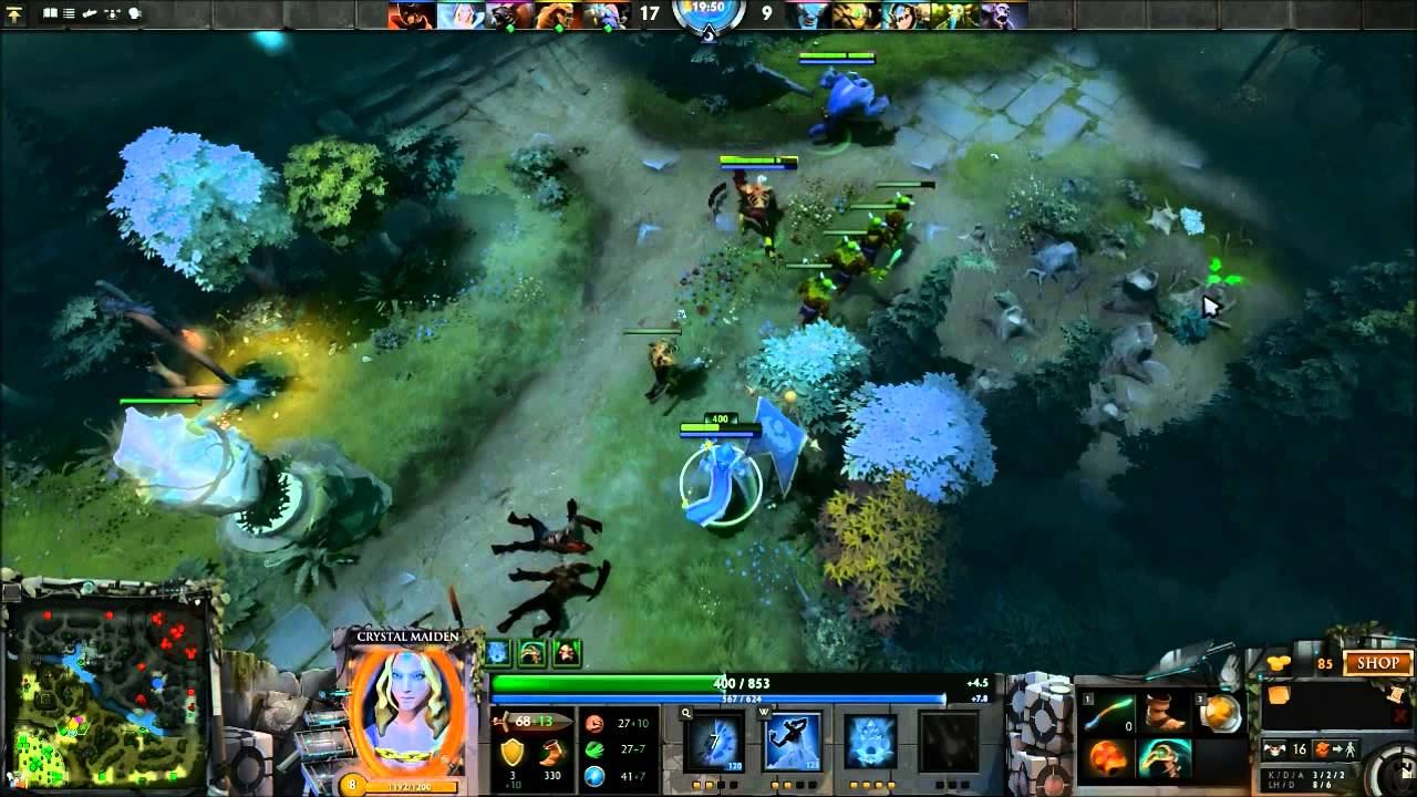 Dota 2 Gameplay - Crystal Maiden starring in Public Normal Solo Queue Madness смотреть онлайн