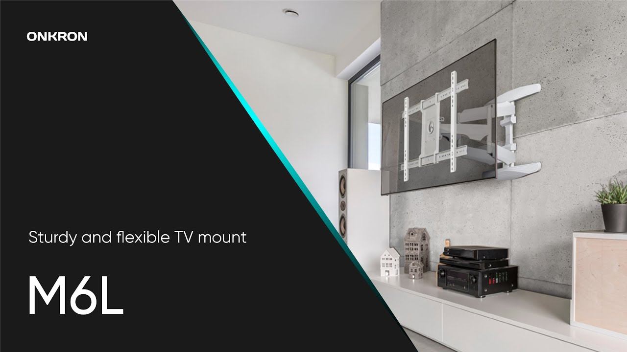 TV Wall Mount for 42-70” LED LCD Plasma Flat Screen Curved TV Screens up to 100 lbs, M6l White смотреть онлайн