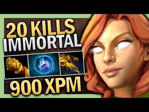 Dota 2 Safelane Windranger with 20 Kills by Immortal Rank TI9 смотреть онлайн