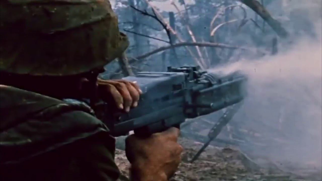 Creedence Clearwater Revival - Run Through The Jungle ( Vietnam War footage) School project смотреть онлайн