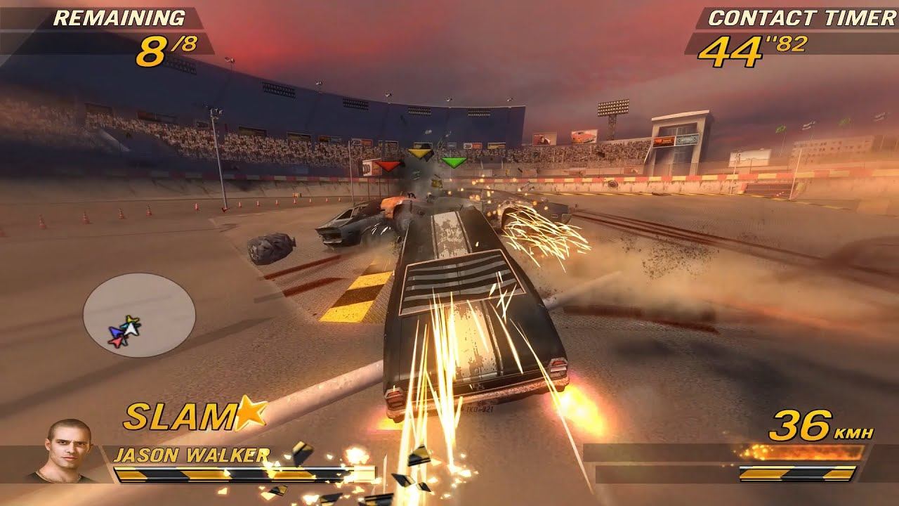 FlatOut 2 - Gameplay l Derby l Semi-Final смотреть онлайн
