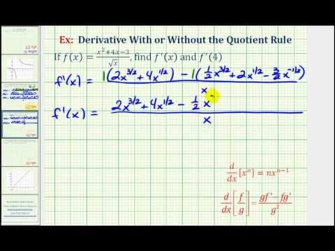 Ex 2: Quotient Rule or Power Rule to Find a Derivative (Comparison) смотреть онлайн