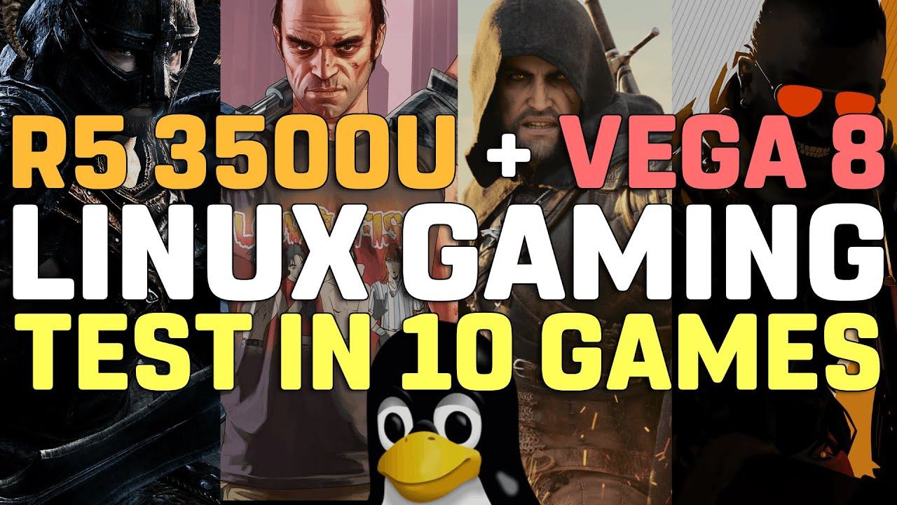 Ryzen 5 3500U + VEGA 8 on LINUX | Test in 10 Games | 35W TDP [Lenovo Ideapad S145] смотреть онлайн