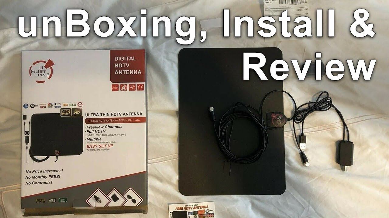 HDTV Digital Antenna - Unbox, Install, Review - U Must Have смотреть онлайн