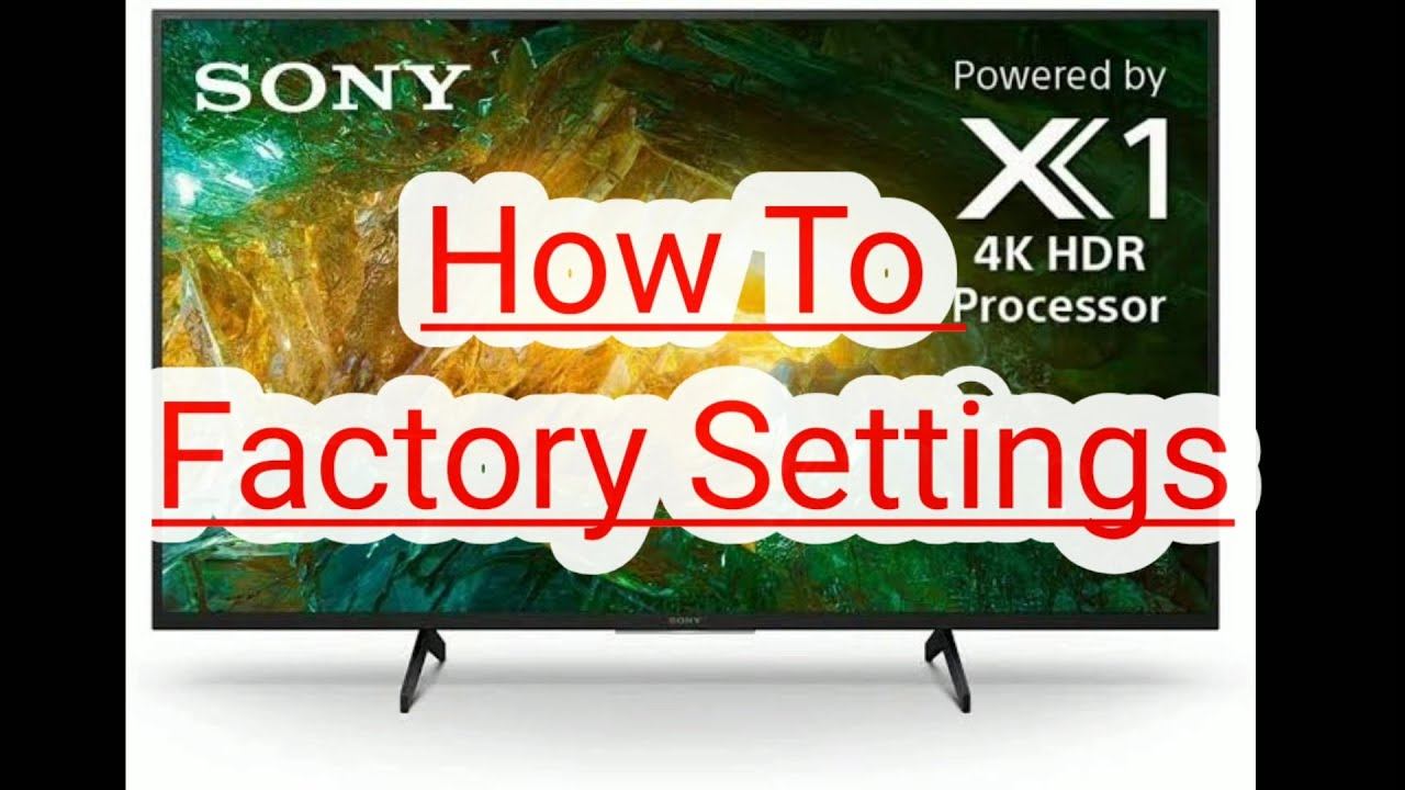 Sony Bravia TV: How to Factory Reset смотреть онлайн
